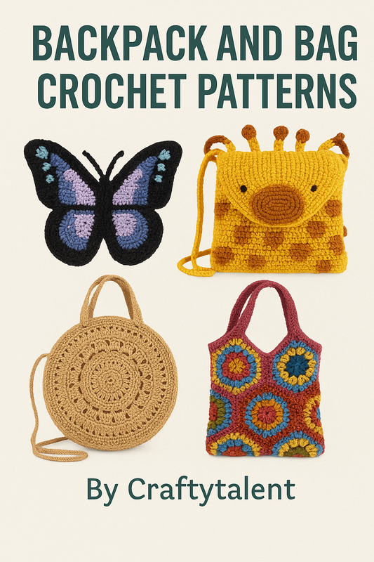 +5 Bundle Bag Crochet Patterns  – Craftytalent Exclusive 🌟