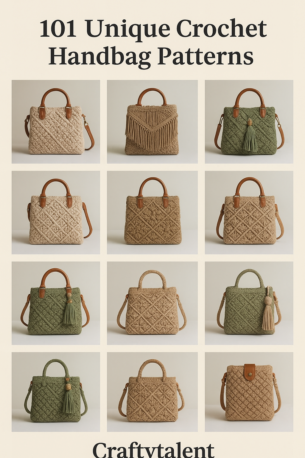 🌟 101 Luxury Crochet Handbag Patterns 🌟 | Instant Digital Download 🧶✨