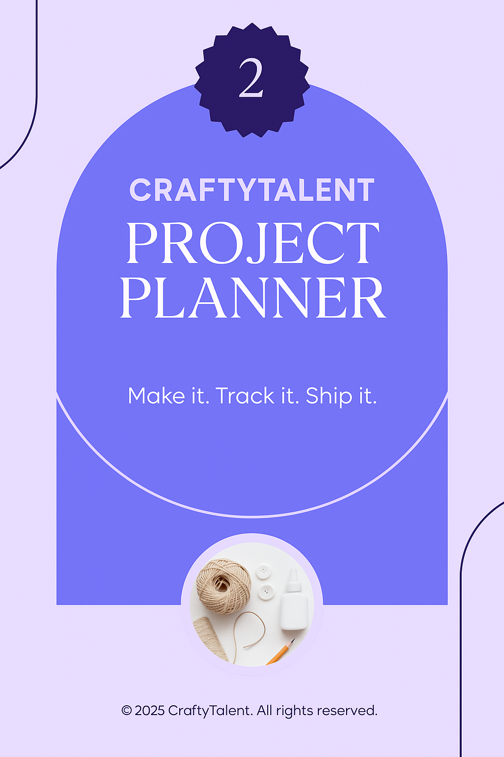 🧶 Crochet Project Planner ✂️ | 📒 Organizer for Patterns, Supplies & Business | 🌟 CraftyTalent
