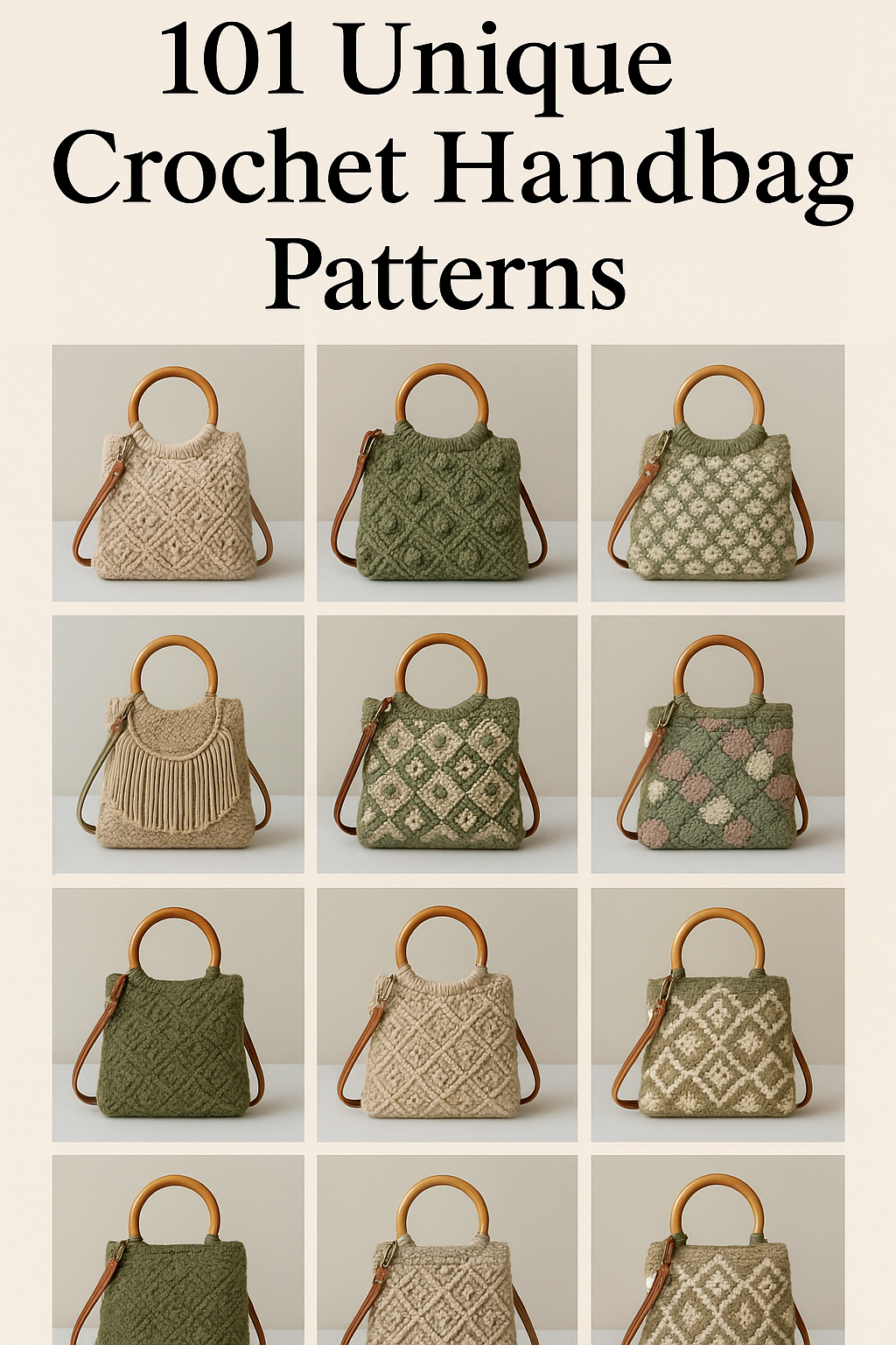 🌟 101 Luxury Crochet Handbag Patterns 🌟 | Instant Digital Download 🧶✨
