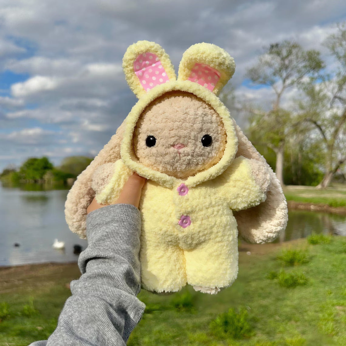 🐇💖 9-in-1 Pajama Bunny Crochet Pattern | Adorable Bunny Plush + Pajama Wardrobe 🧸🌙