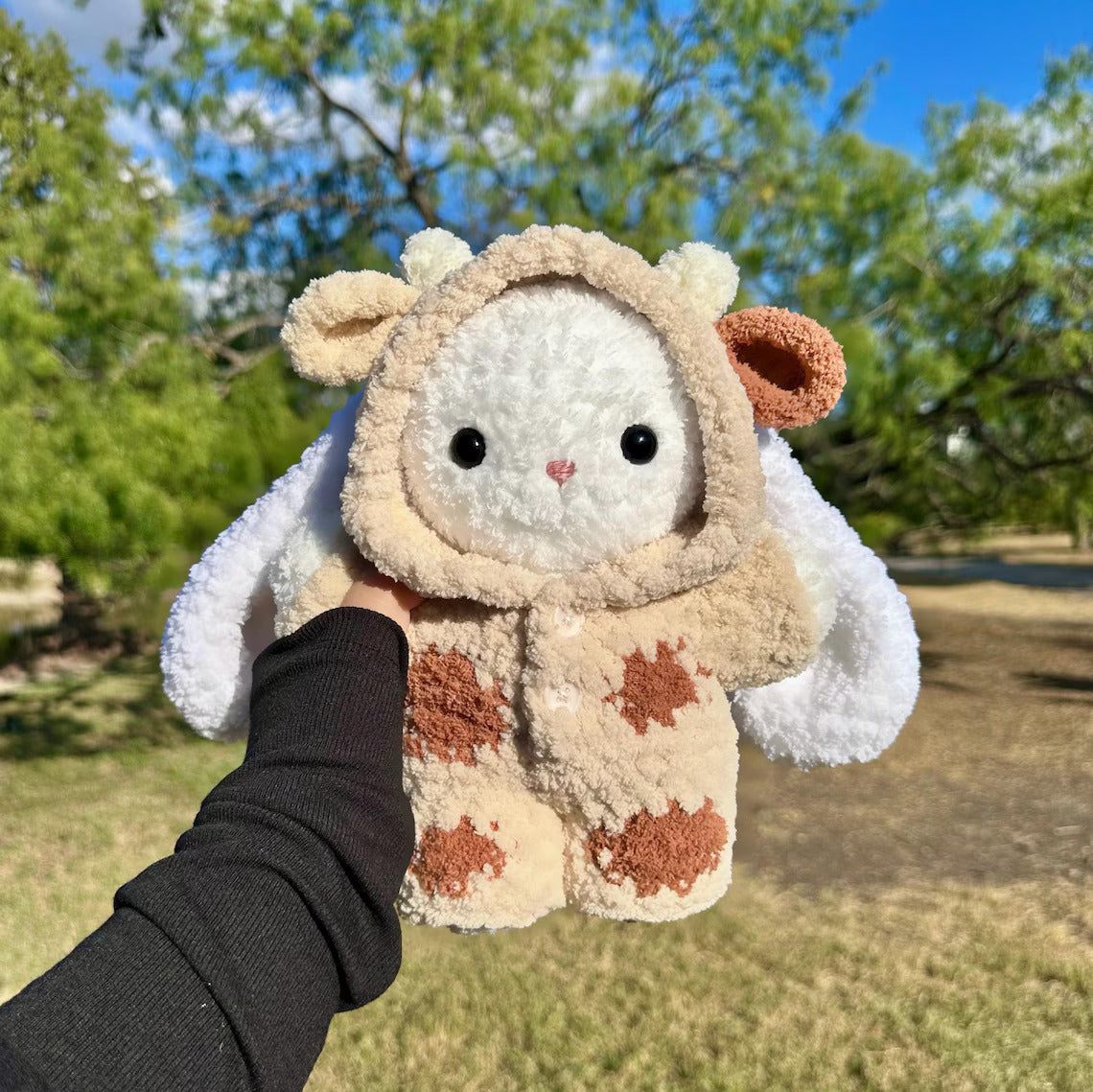 🐇💖 9-in-1 Pajama Bunny Crochet Pattern | Adorable Bunny Plush + Pajama Wardrobe 🧸🌙