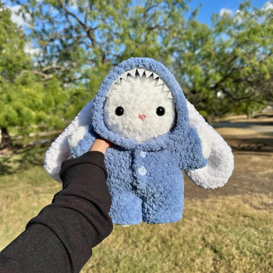 🐇💖 9-in-1 Pajama Bunny Crochet Pattern | Adorable Bunny Plush + Pajama Wardrobe 🧸🌙